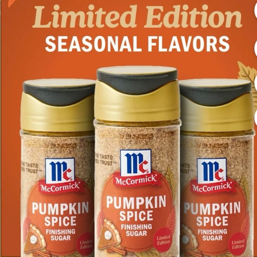 McCormick Limited Edition finishing sugars bundle of 3 pumpkin spice